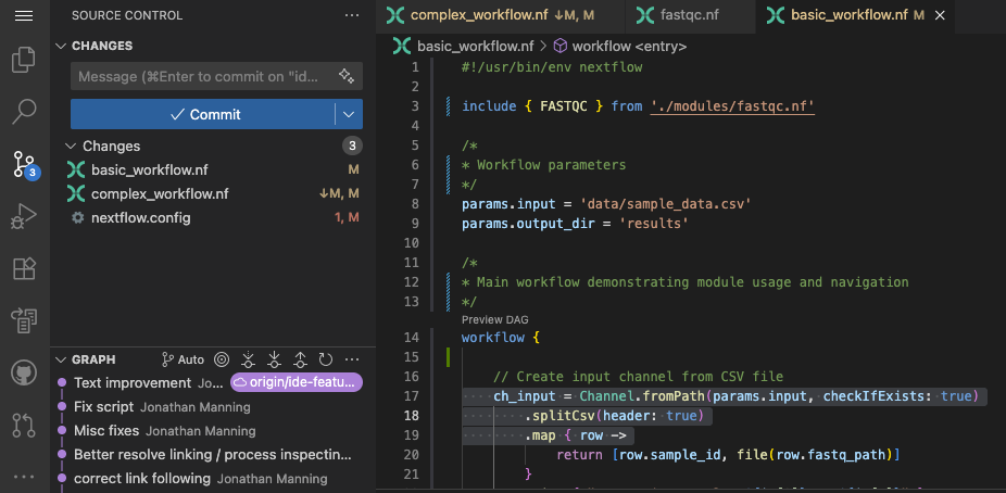 Source Control Panel
